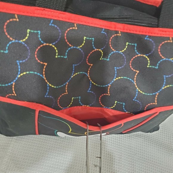 Disney Mickey Mouse 2013 Diaper Bag black red 4 pocket shopping bag - Picture 4 of 11